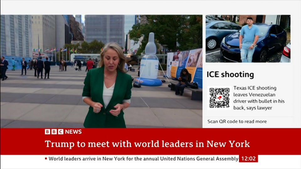 Broadcast still at 2m 30s. BBC News, BBC News Now, 22 September 2026.