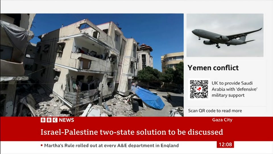 Broadcast still at 8m 30s. BBC News, BBC News Now, 22 September 2026.