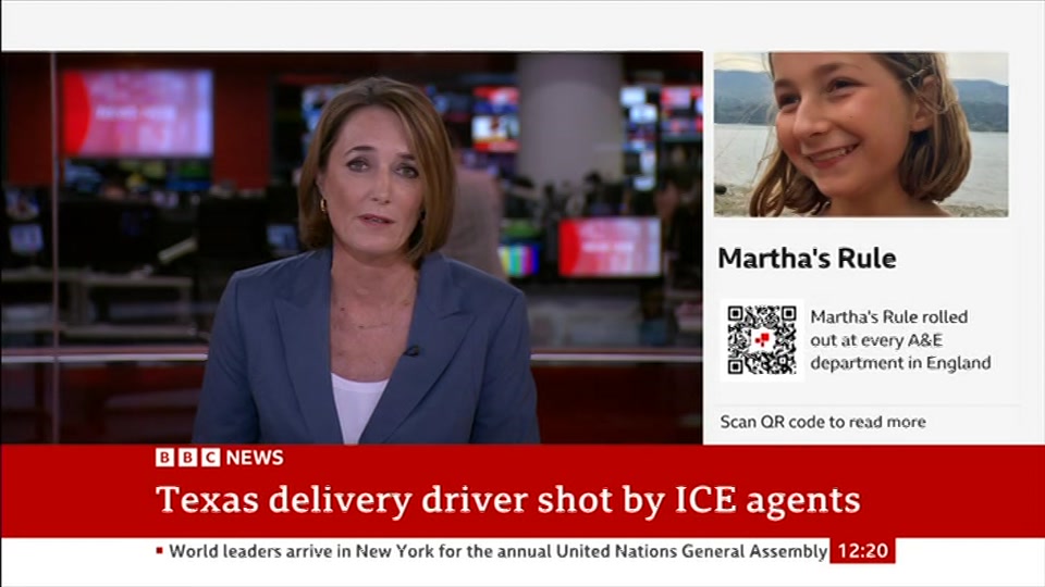 Still from BBC News at 20:00