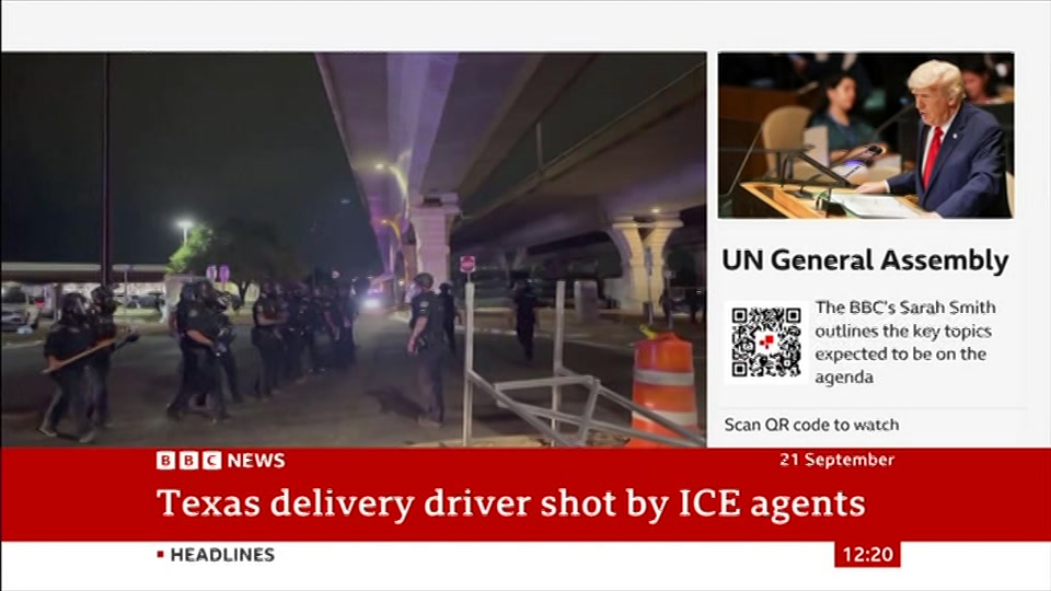 Still from BBC News at 20:30
