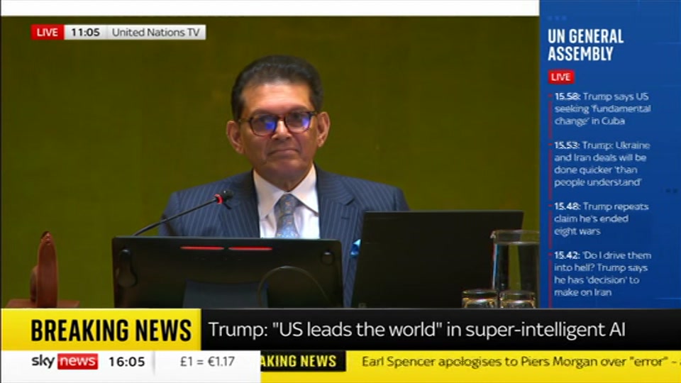 Still from Sky News at 5:30