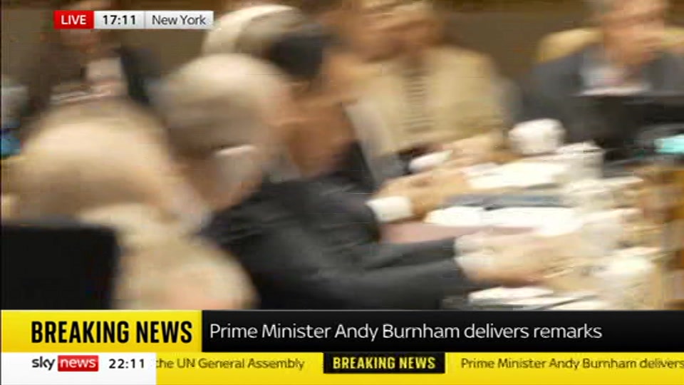 Still from Sky News at 11:00