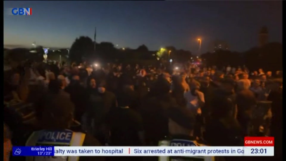 Still from GB News at 1:00