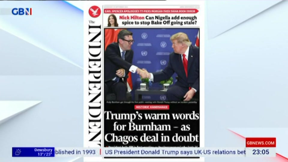 Still from GB News at 5:00
