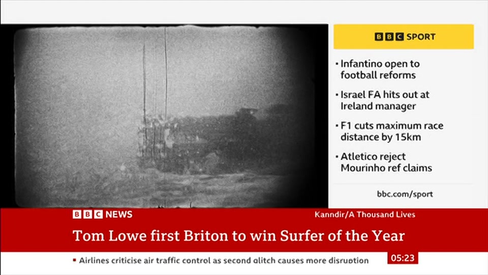 Still from BBC News at 23:00
