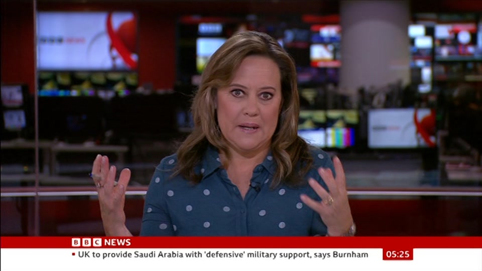 Broadcast still at 25m 30s. BBC News, 22 September 2026.
