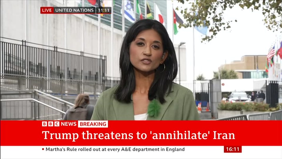 Still from BBC News at 11:00