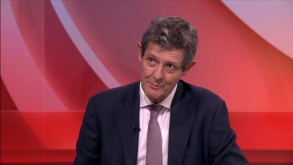 Broadcast still at 27m. BBC One, BBC News, 22 September 2026.
