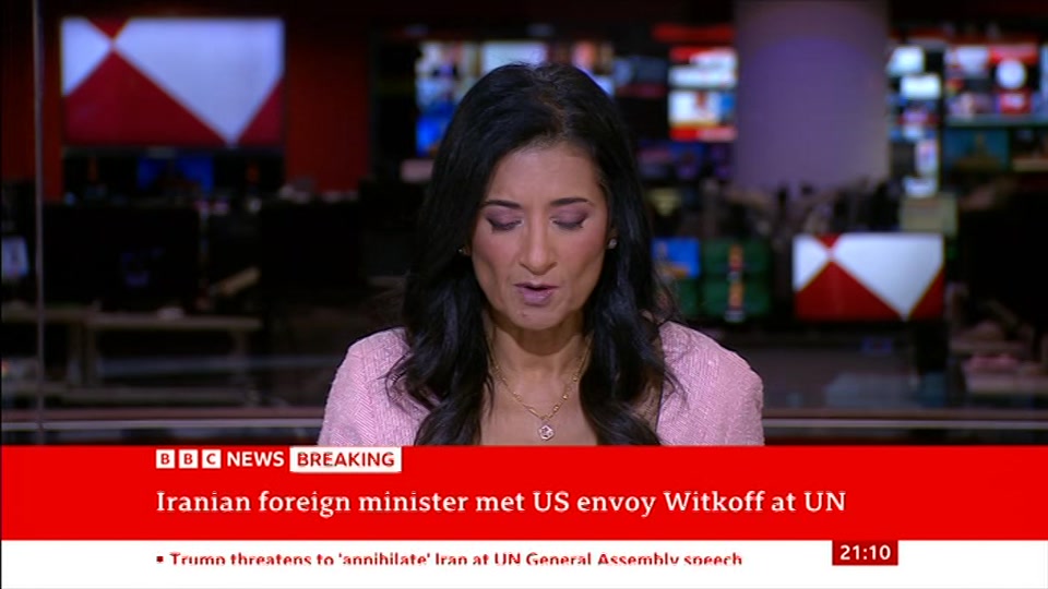 Still from BBC News at 10:00