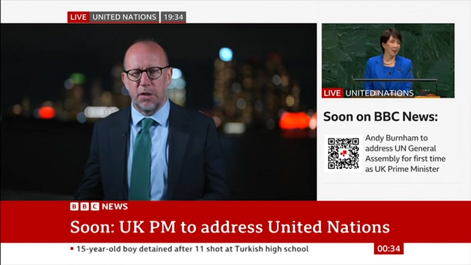 Still from BBC News at 4:00