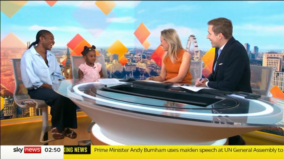 Broadcast still at 50m. Sky News, 23 September 2026.