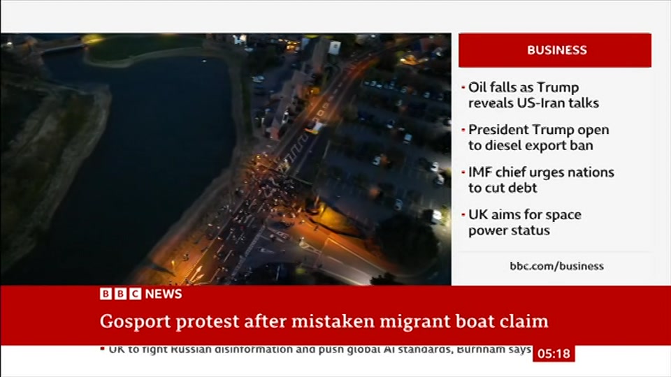 Still from BBC News at 18:30