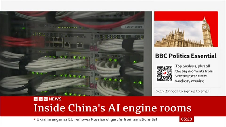 Still from BBC News at 20:00