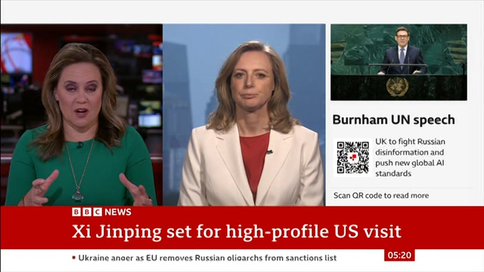 Still from BBC News at 20:30