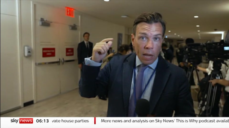 Broadcast still at 13m. Sky News, Mornings, 23 September 2026.