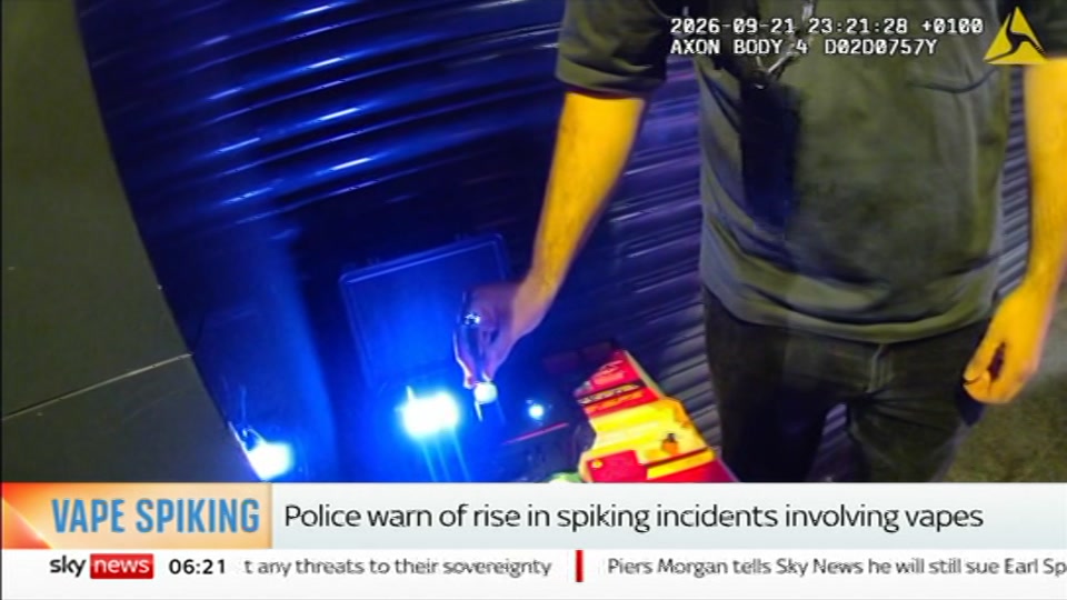 Still from Sky News at 21:30