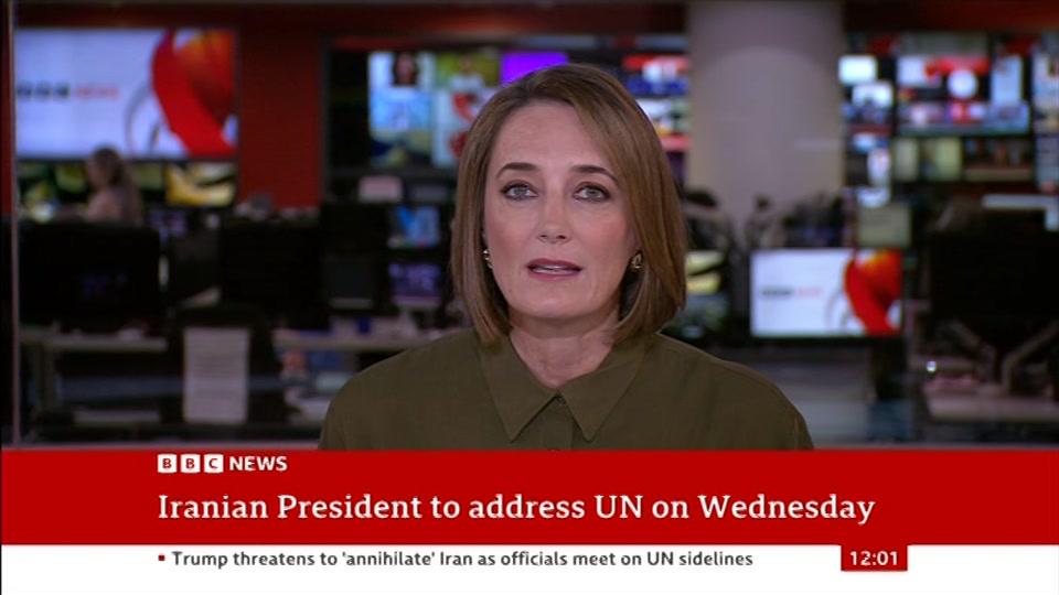 Still from BBC News at 1:00