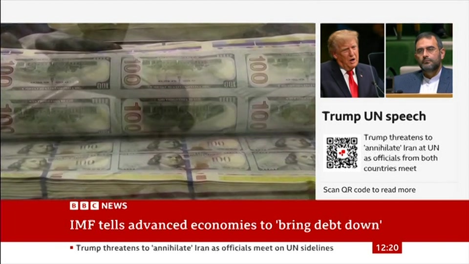 Still from BBC News at 20:00