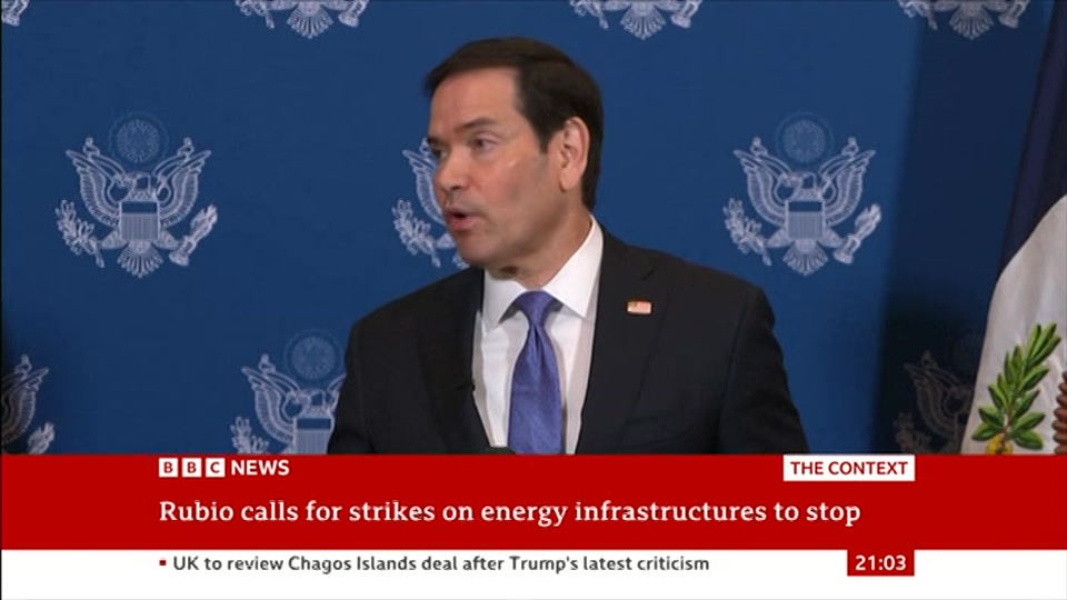 Still from BBC News at 3:00
