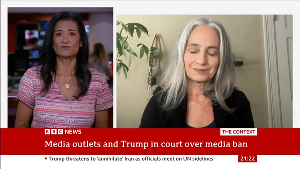 Still from BBC News at 22:00