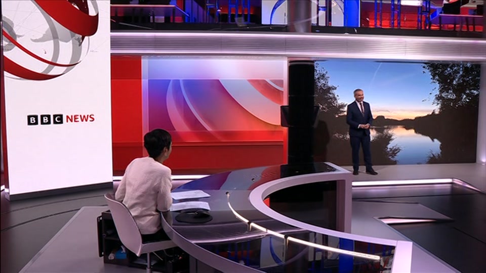 Broadcast still at 30m 30s. BBC One, BBC News and Weather, 23 September 2026.