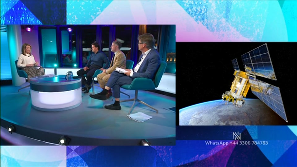 Broadcast still at 20m 30s. BBC Two, Newsnight, followed by Weather, 23 September 2026.