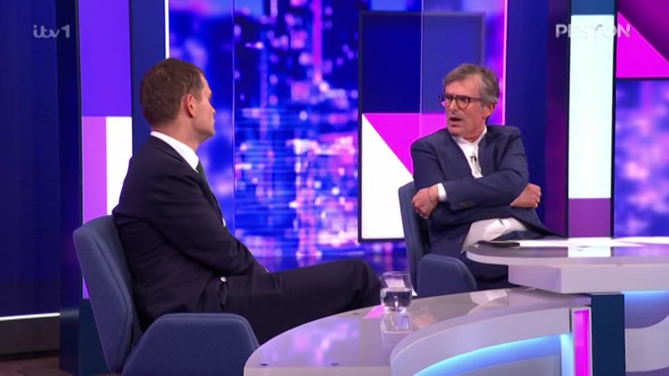 Broadcast still at 32m 30s. ITV, New: Peston, 23 September 2026.