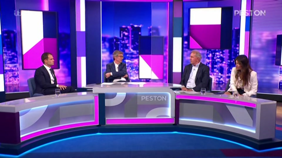 Broadcast still at 35m. ITV, New: Peston, 23 September 2026.