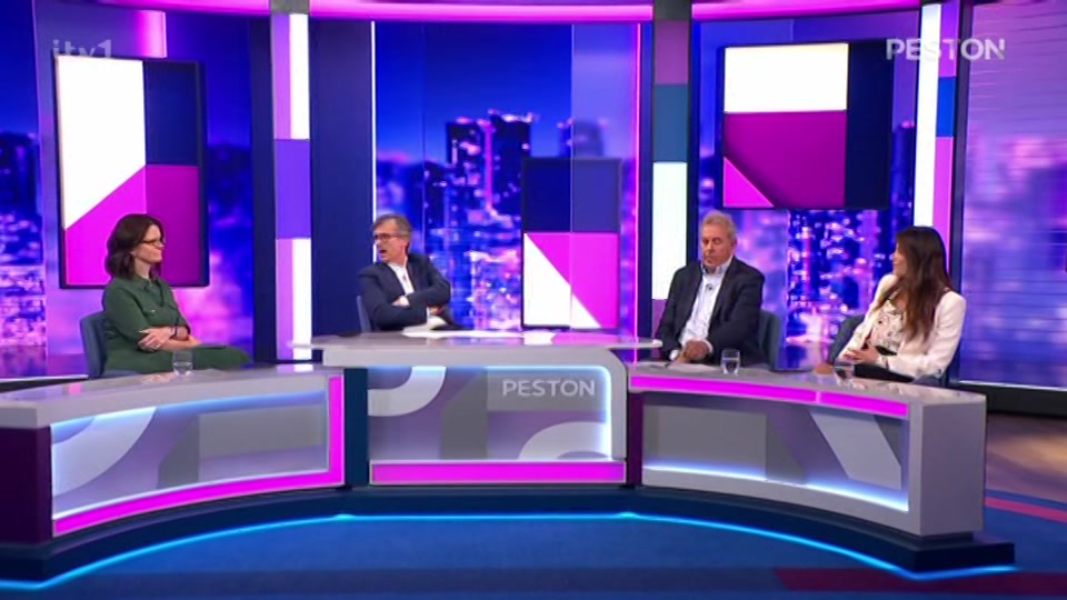 Broadcast still at 37m. ITV, New: Peston, 23 September 2026.