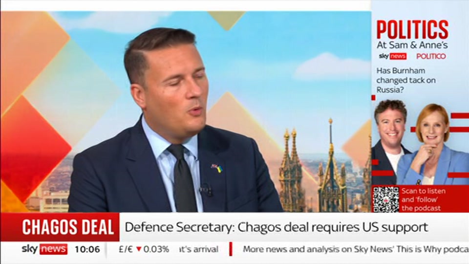 Broadcast still at 6m 30s. Sky News, Sky News Today with Gareth Barlow, 23 September 2026.