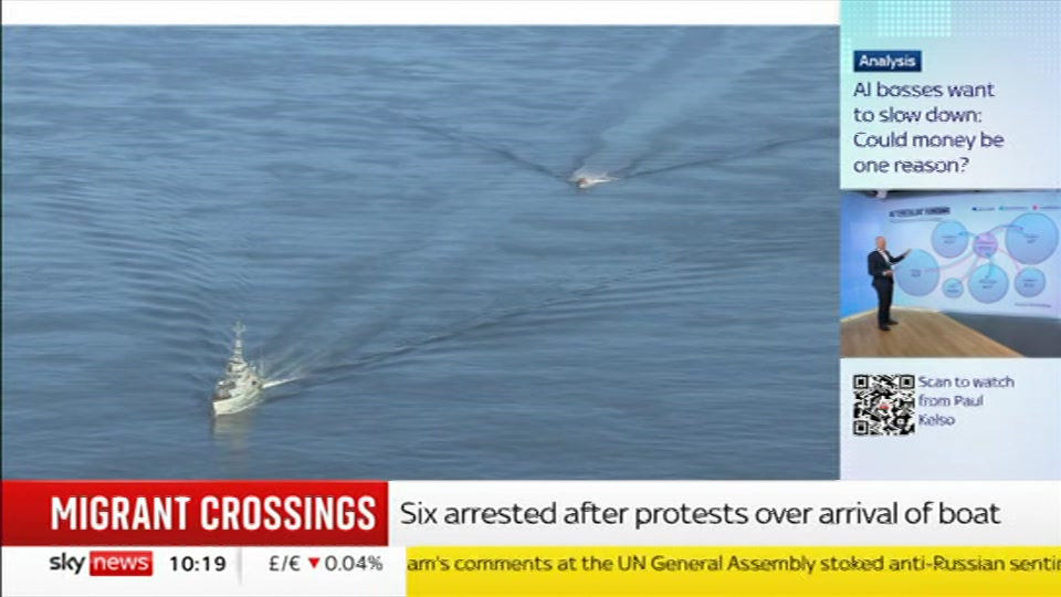 Still from Sky News at 19:00