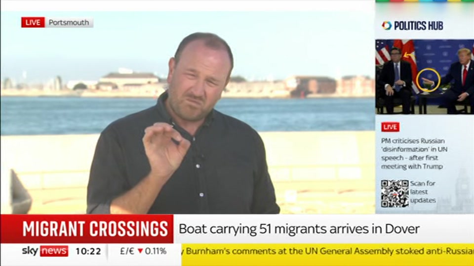 Still from Sky News at 22:30