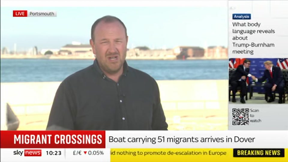 Still from Sky News at 23:00