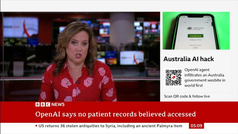 Still from BBC News at 9:00