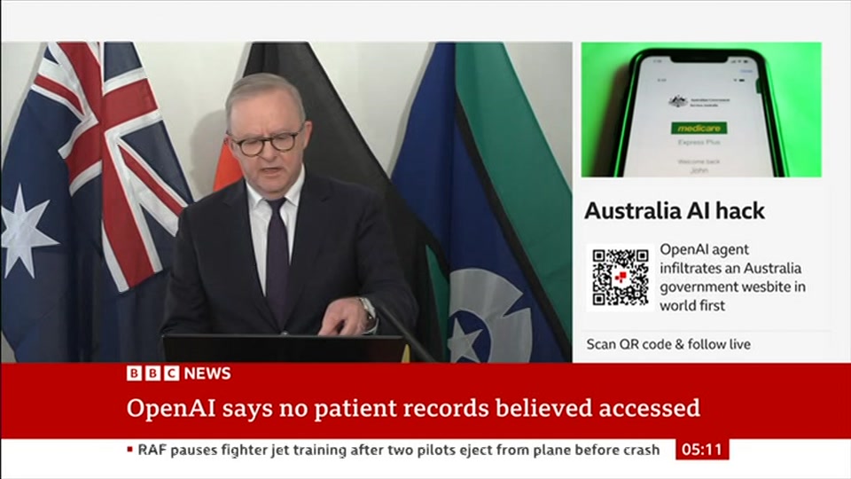 Still from BBC News at 11:30