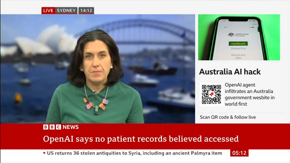 Still from BBC News at 12:00