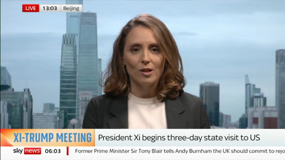 Broadcast still at 3m 30s. Sky News, Mornings, 24 September 2026.