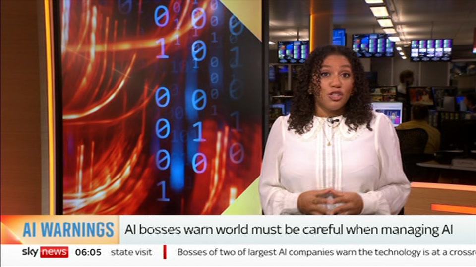 Still from Sky News at 5:30