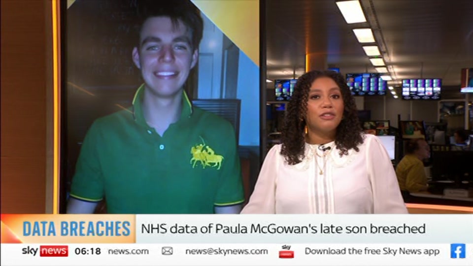 Still from Sky News at 18:30