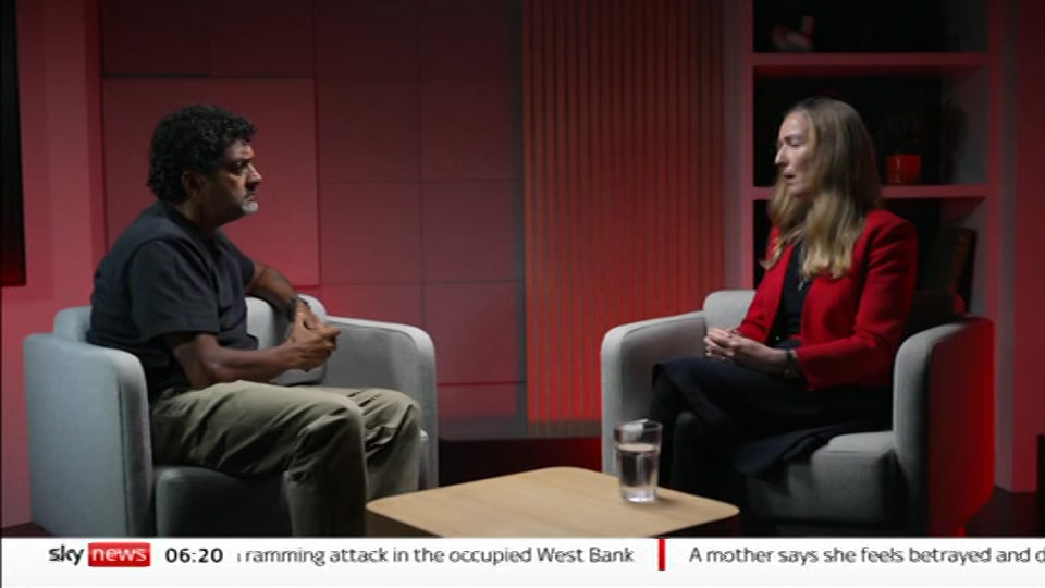 Still from Sky News at 20:30
