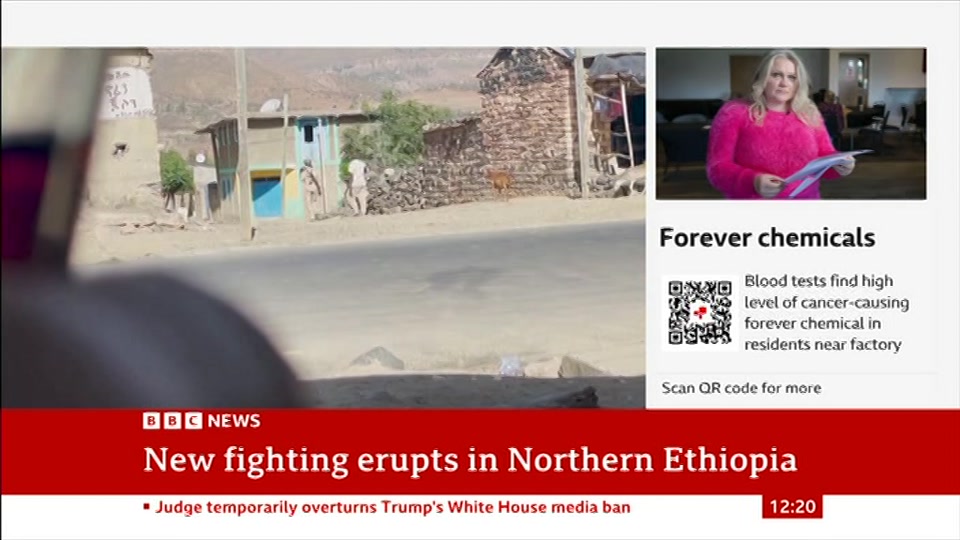 Still from BBC News at 20:30