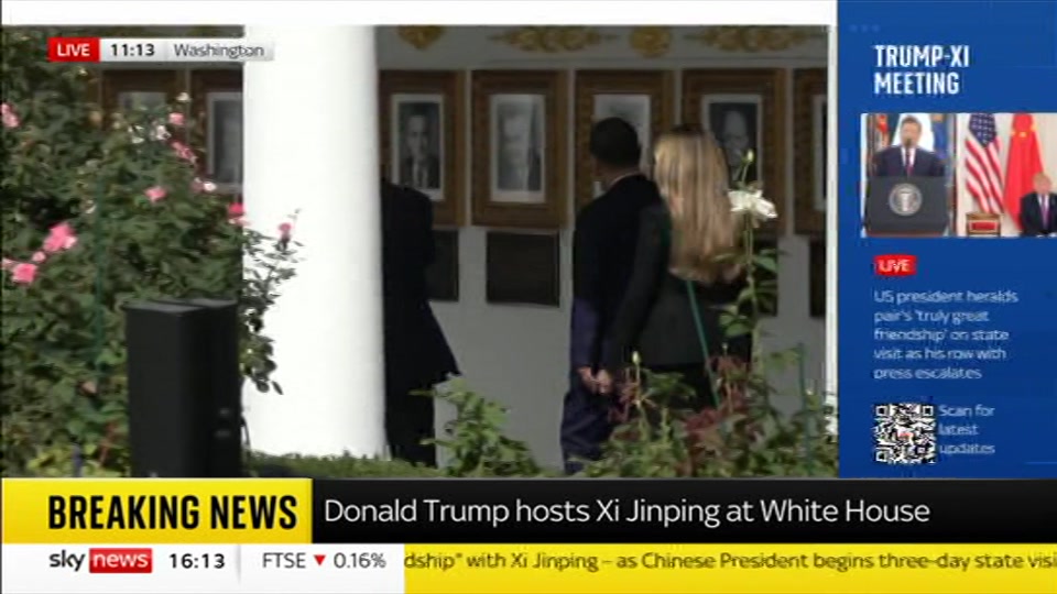 Broadcast still at 13m. Sky News, Sky News Today with Jayne Secker, 24 September 2026.
