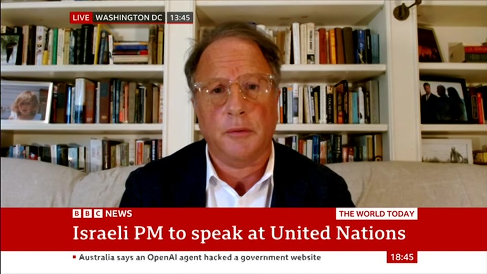 Broadcast still at 15m 30s. BBC News, The World Today with Maryam..., 24 September 2026.