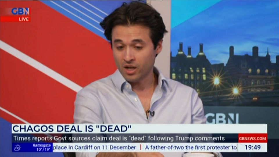Broadcast still at 49m. GB News, New: Farage, 24 September 2026.