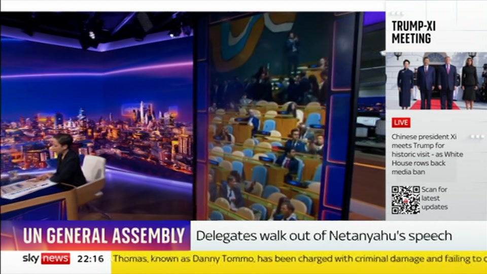 Still from Sky News at 16:30