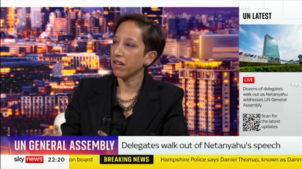 Broadcast still at 20m. Sky News, The Wrap With Anna Botting, 24 September 2026.