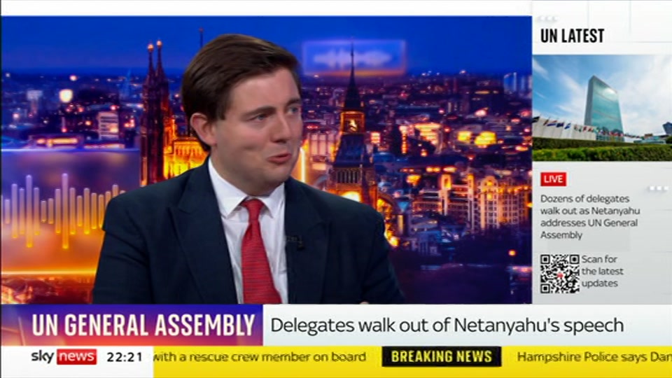 Still from Sky News at 21:30