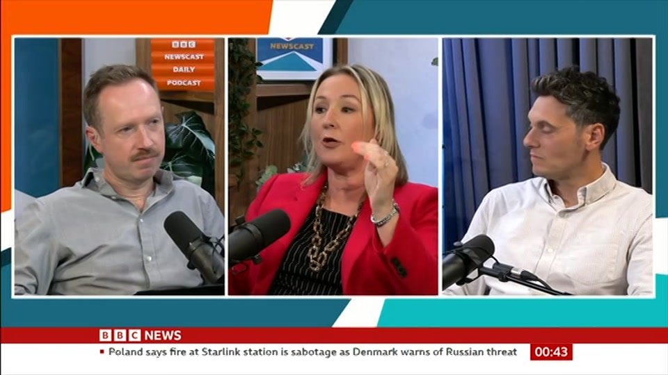 Broadcast still at 13m. BBC News, Newscast, 24 September 2026.