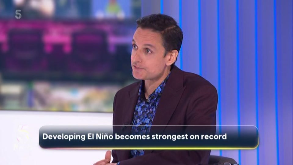 Broadcast still at 47m 30s. Channel 5, 5 News with Dan Walker, 25 September 2026.