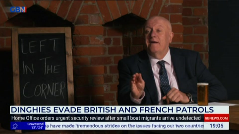Still from GB News at 5:00